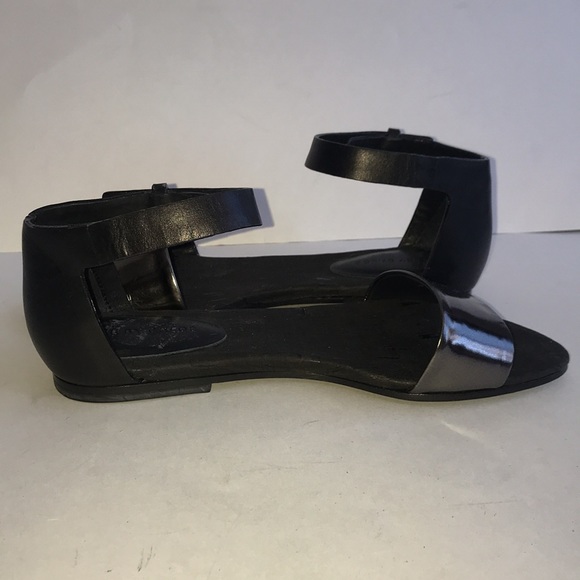 See by Chloe Specchio Cork Flat Sandal Size 36 Black Leather Upper Designer - Picture 5 of 13